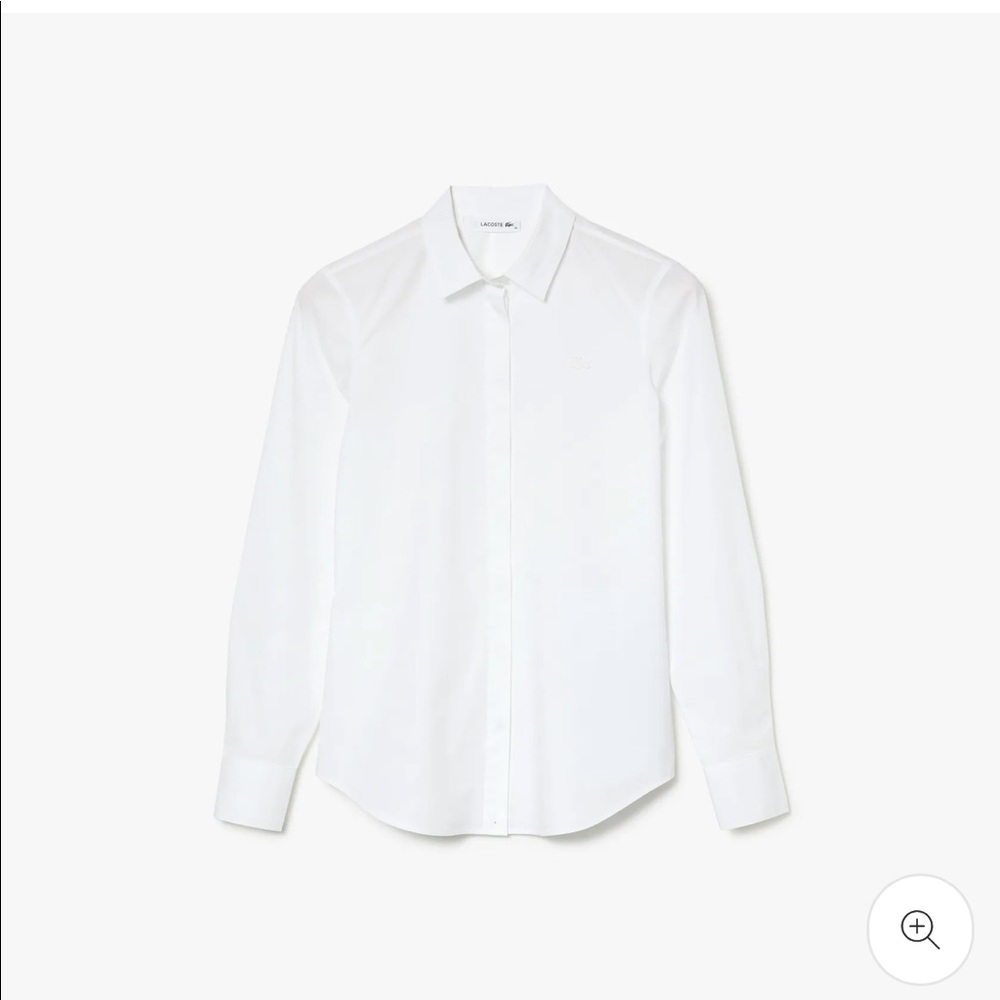 Lacoste Women’s Slim Fit Poplin Shirt Size 34